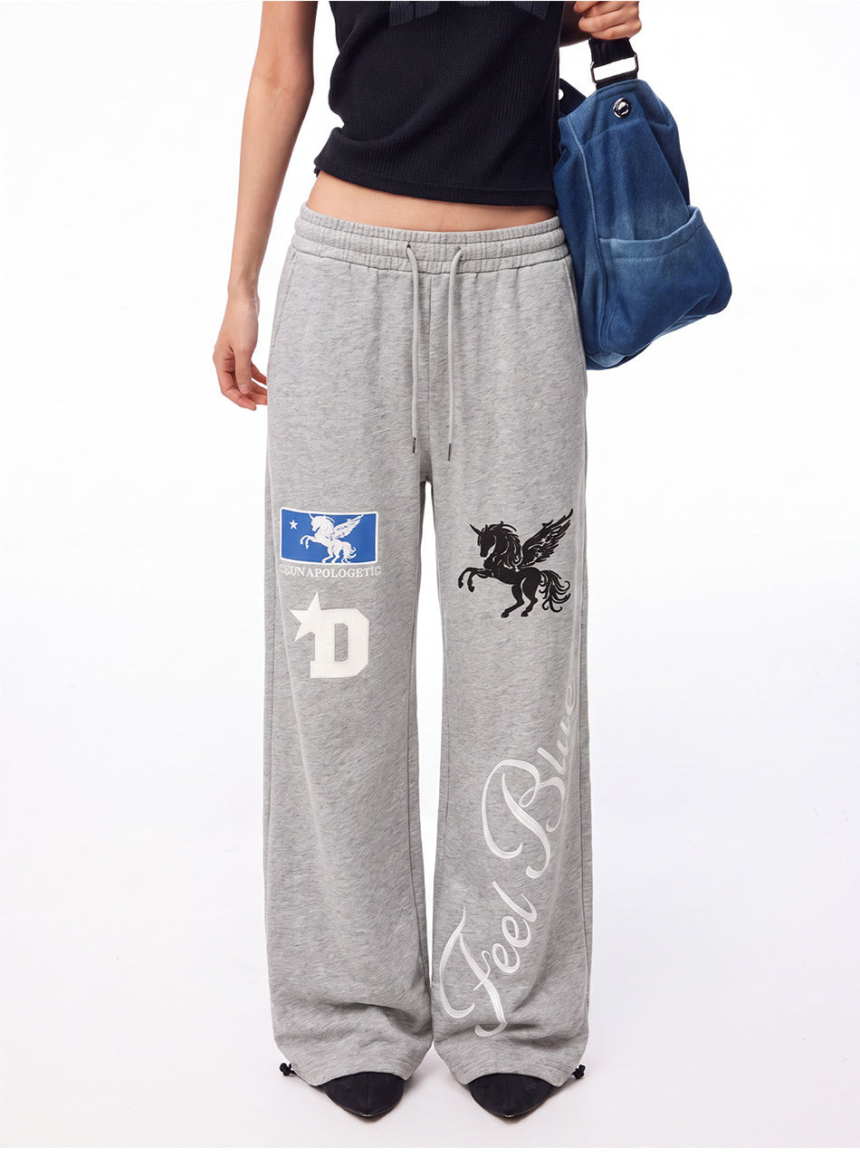 MADWITCH PEGASUS GRAPHIC CONVERTIBLE SWEATPANTS #C1015