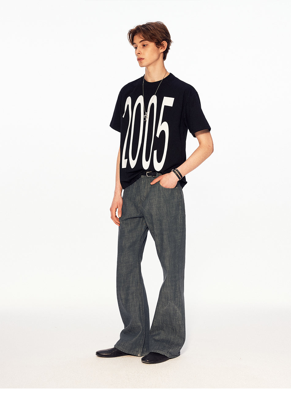 MADWITCH VINTAGE YEAR PRINT TEE #M1116