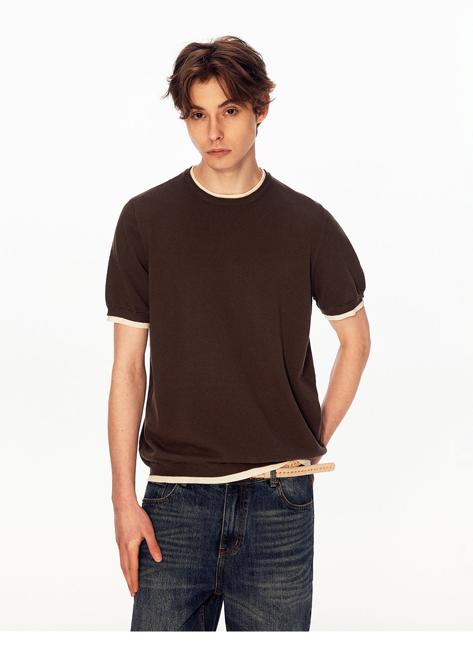 MADWITCH HERITAGE FAUX LAYER KNIT TEE #UTU073