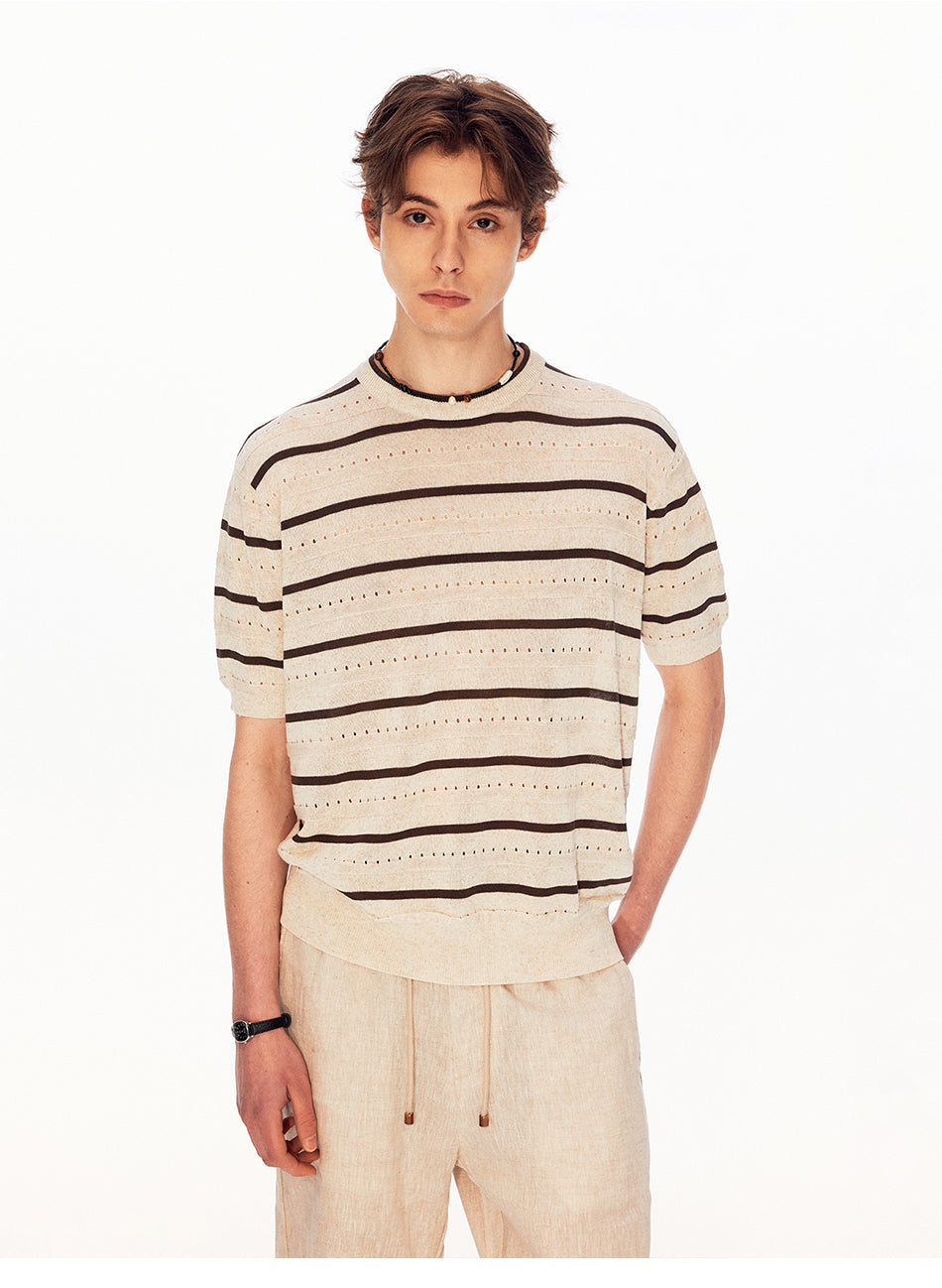 MADWITCH HERITAGE MESH LINEN TEE #27492