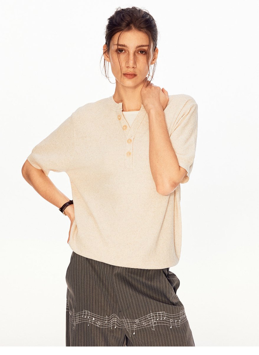 MADWITCH HERITAGE FAUX LAYER KNIT TEE 68635 - MadWitch Store