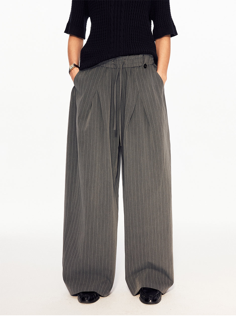 MADWITCH HERITAGE STRIPE WIDE TROUSERS #26048