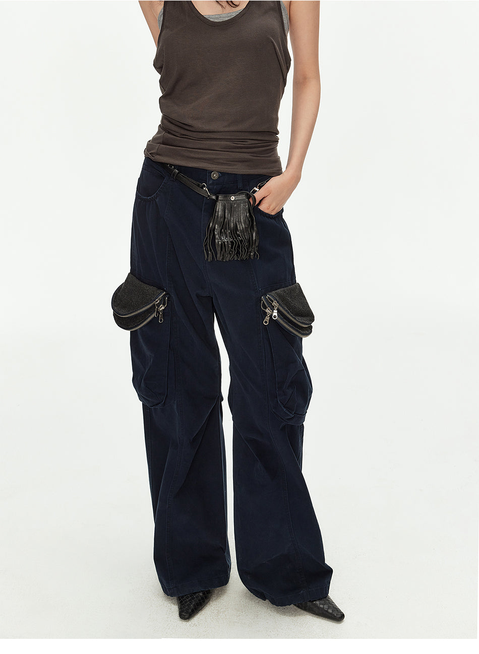 MADWITCH ZIP FLARE CARGO PANTS #CK6997