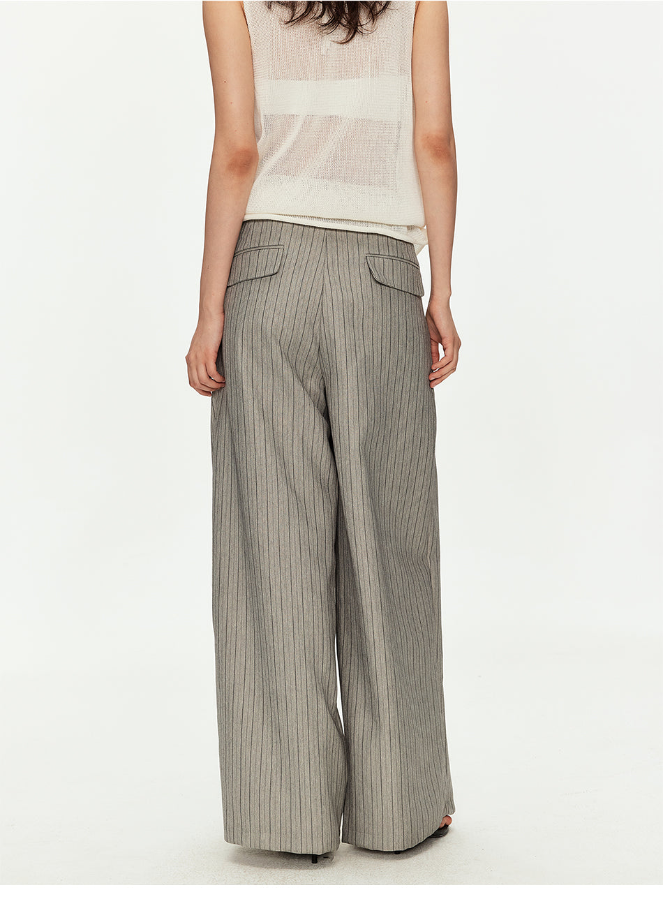 MADWITCH HERITAGE PLEATED WIDE TROUSERS #DR1529