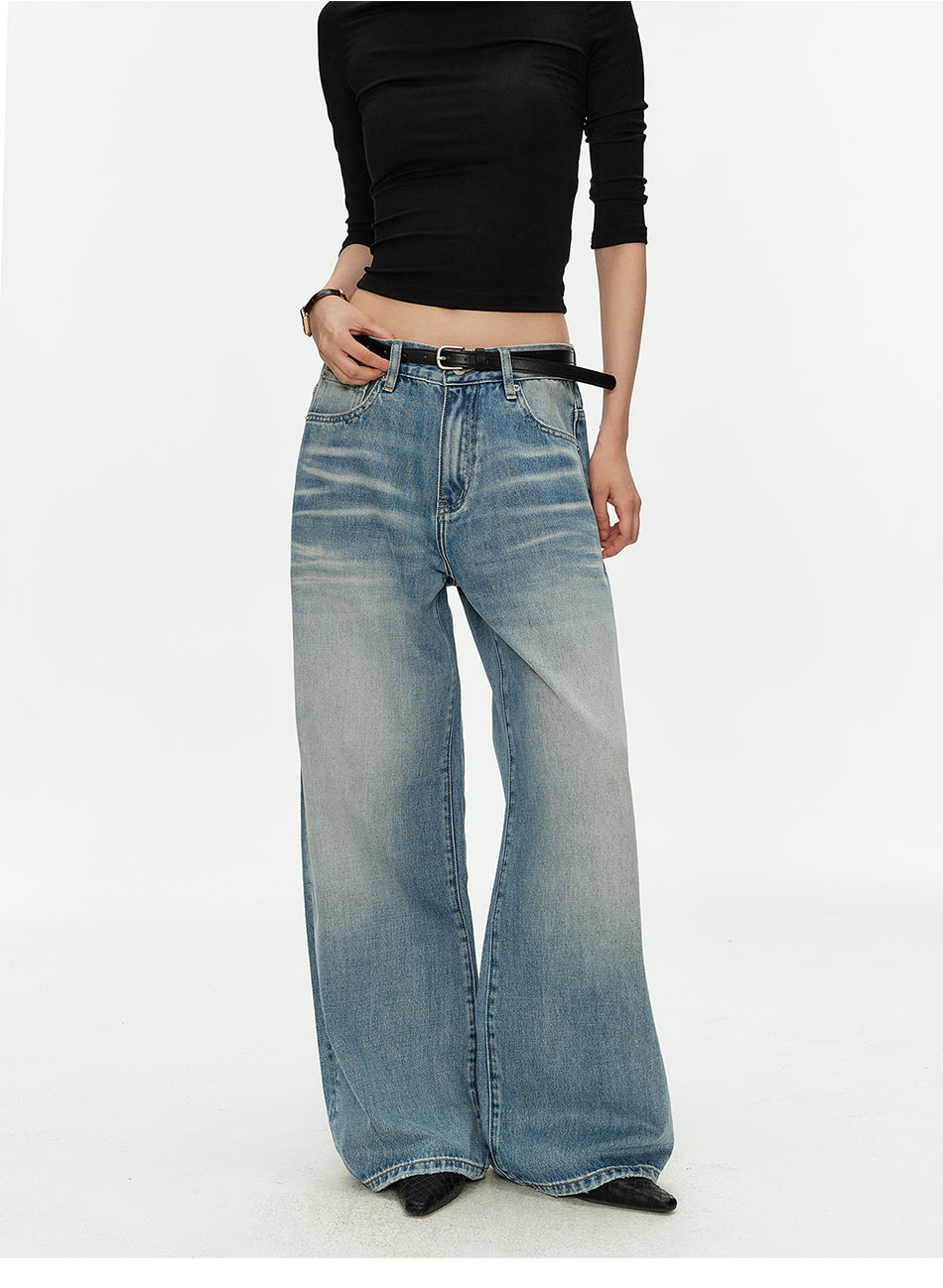 MADWITCH CROSS STUD DISTRESSED JEANS #MC2609