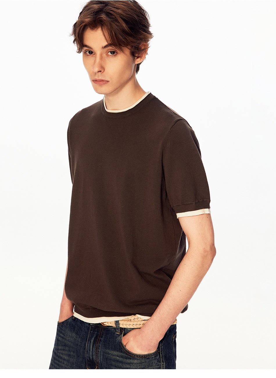 MADWITCH HERITAGE FAUX LAYER KNIT TEE #UTU073