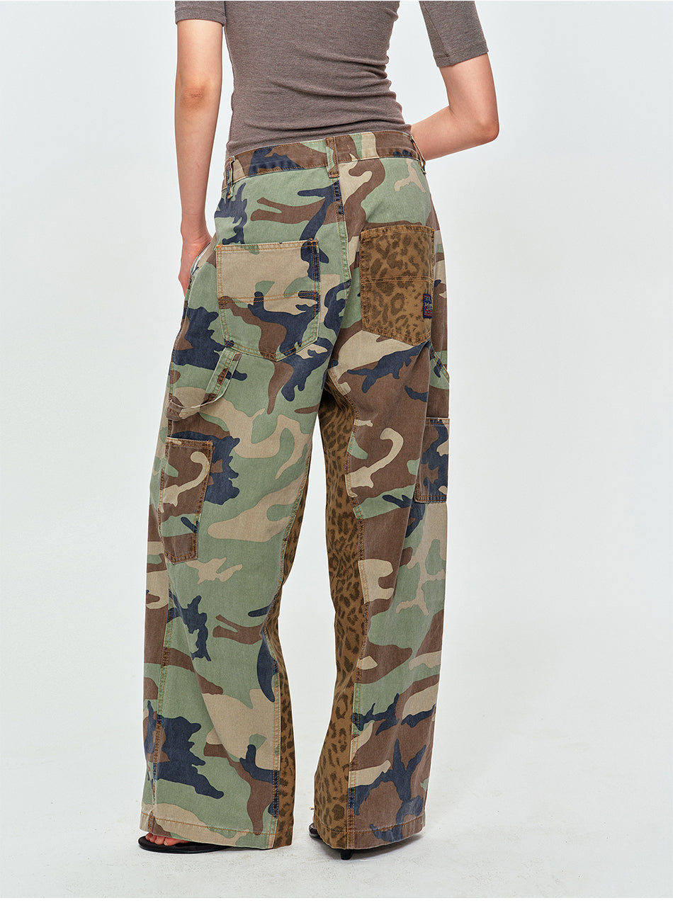 MADWITCH CAMO LEOPARD CARGO PANTS #CK3656
