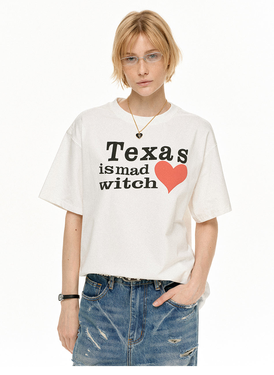 MADWITCH VINTAGE CASUAL TEE #M2002
