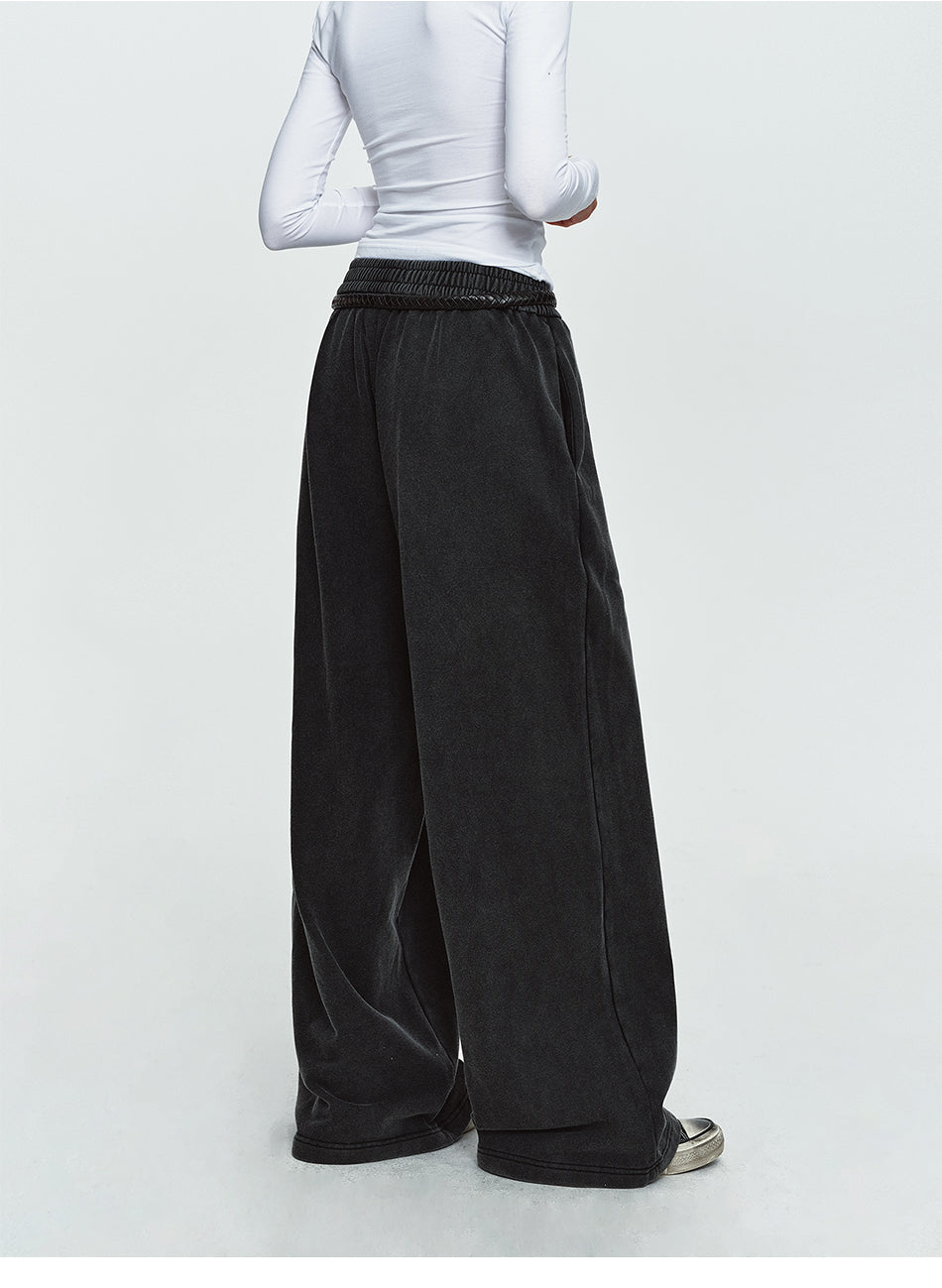 MADWITCH NAPOLEON-BUTTON WASHED RELAXED SWEATPANTS #L2026701