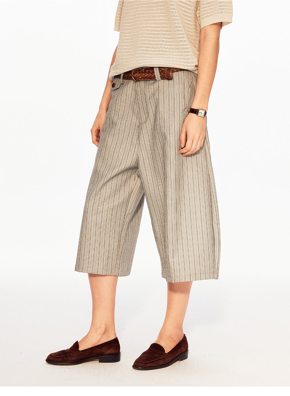 MADWITCH STRIPED WIDE CULOTTES #CK271D