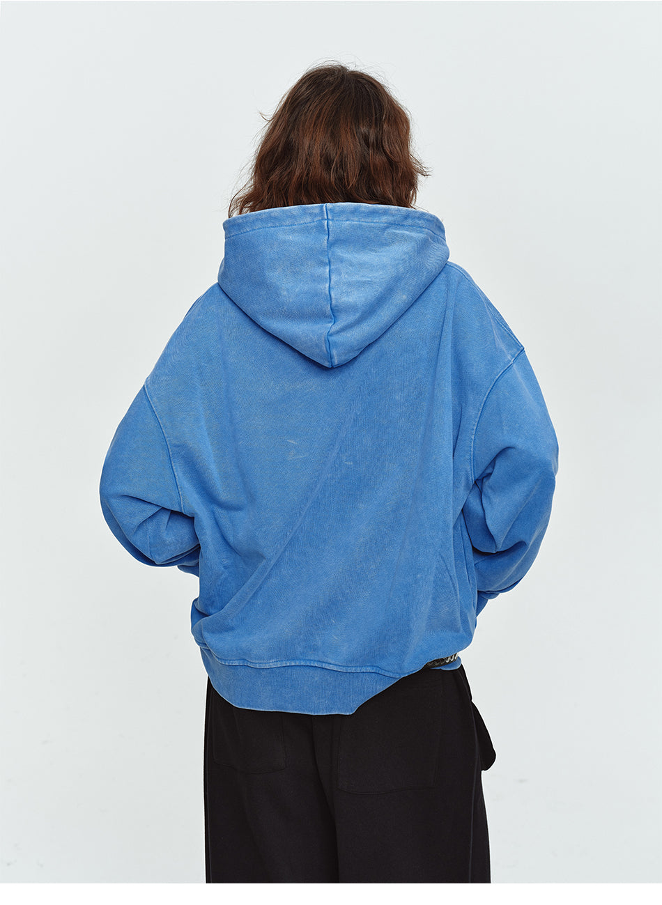 MADWITCH HEAVYWEIGHT WASHED NAPOLEON-BUTTON HOODIE #L2026604