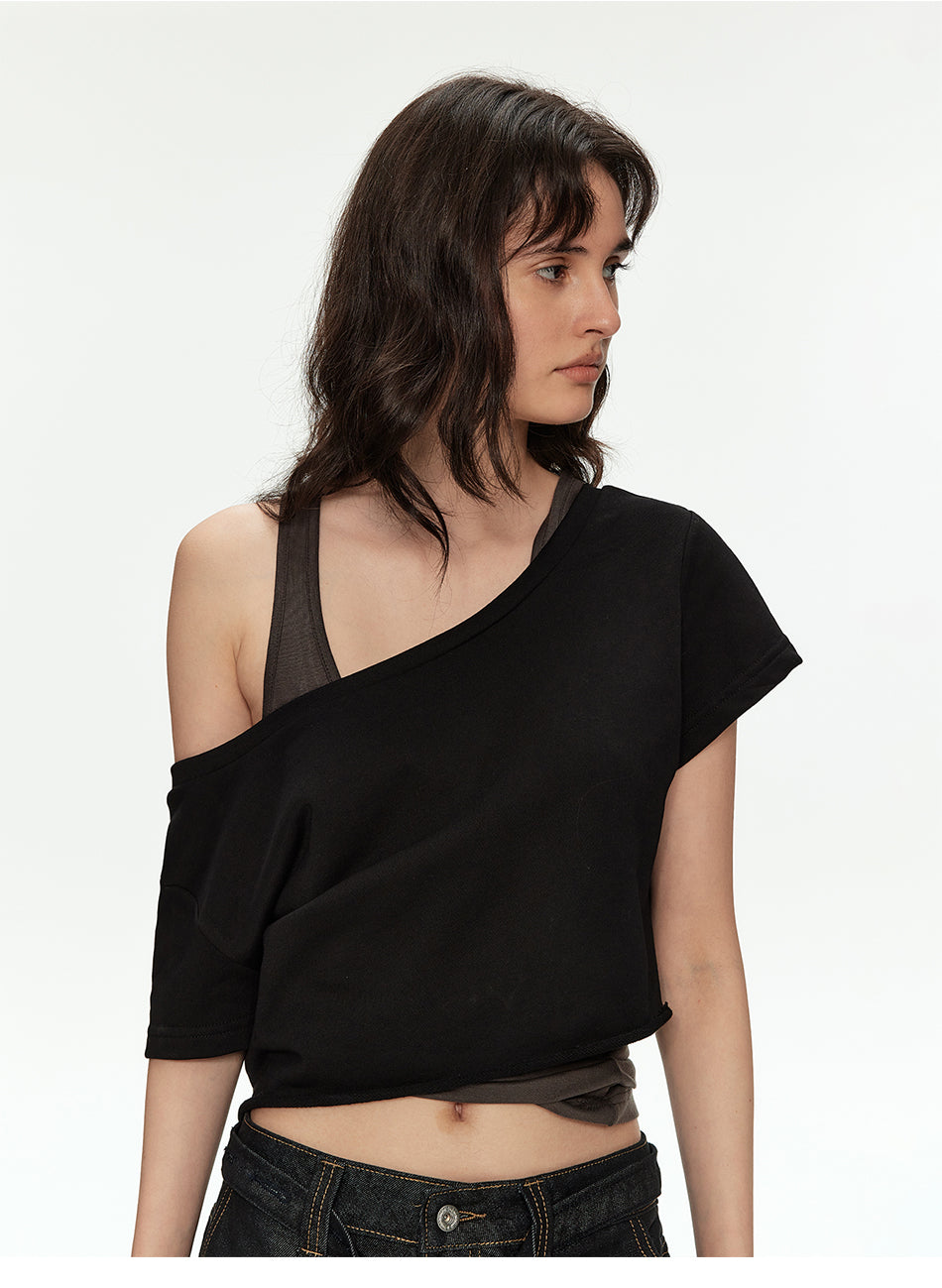 MADWITCH OFF SHOULDER CROP TEE #2026510