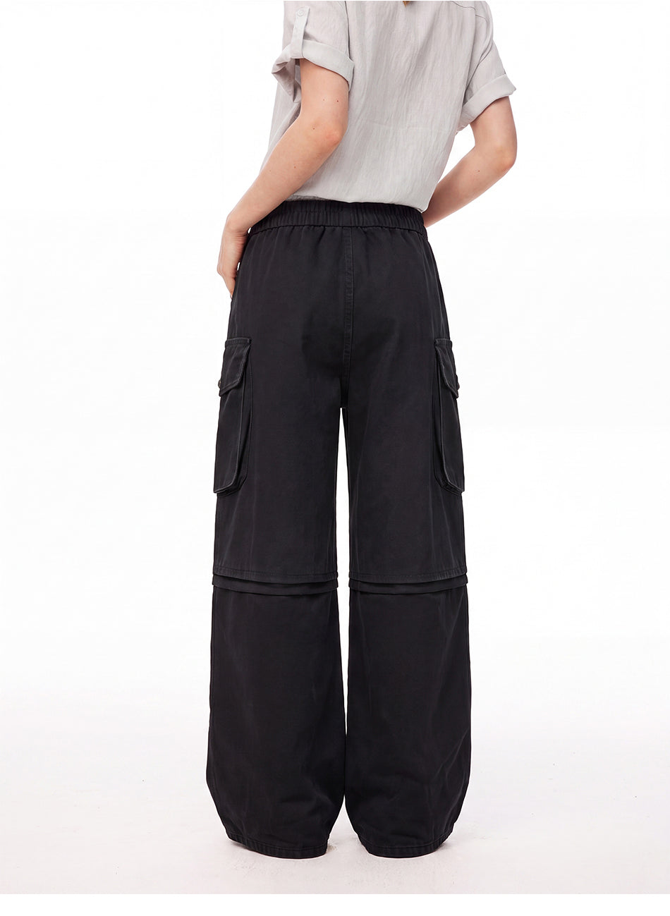 MADWITCH VINTAGE MULTI-BUTTON LAYERED CARGO PANTS #H6773-1