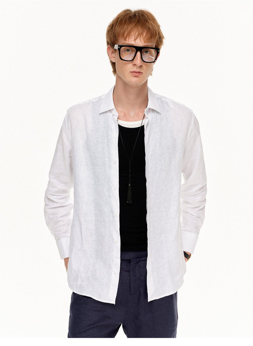 MADWITCH VINTAGE LINEN RELAXED SHIRT 36196 - MadWitch Store