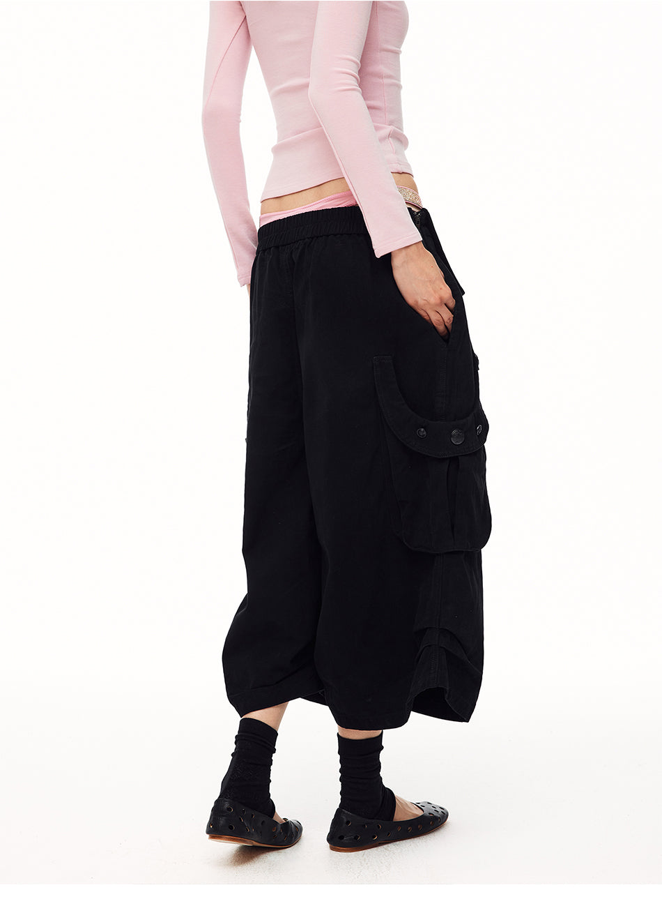 MADWITCH FOLD-OVER MULTI-BUTTON CARGO CAPRIS #H6773
