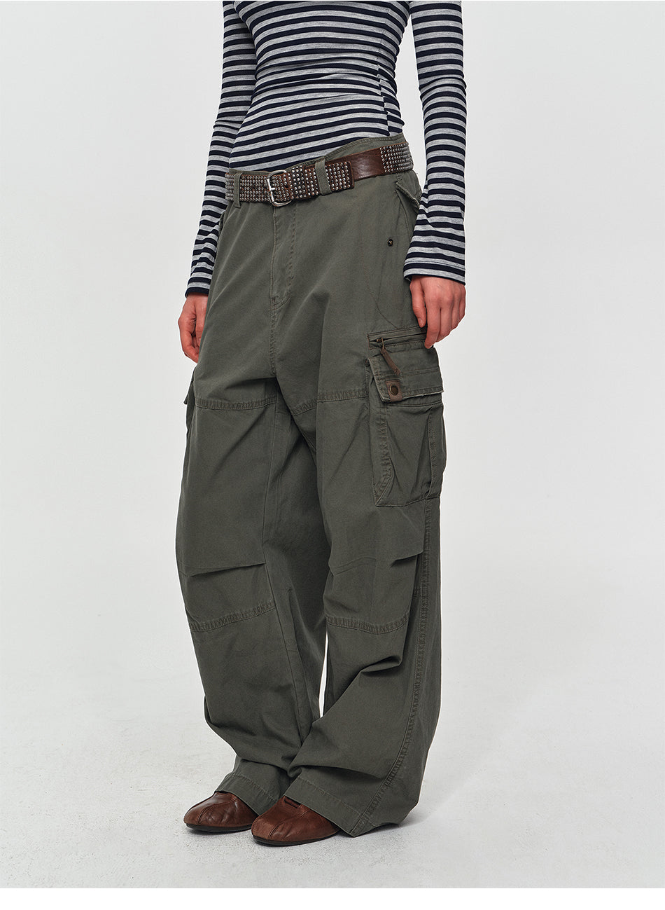 MADWITCH VINTAGE DISTRESSED CARGO PANTS #CK61082