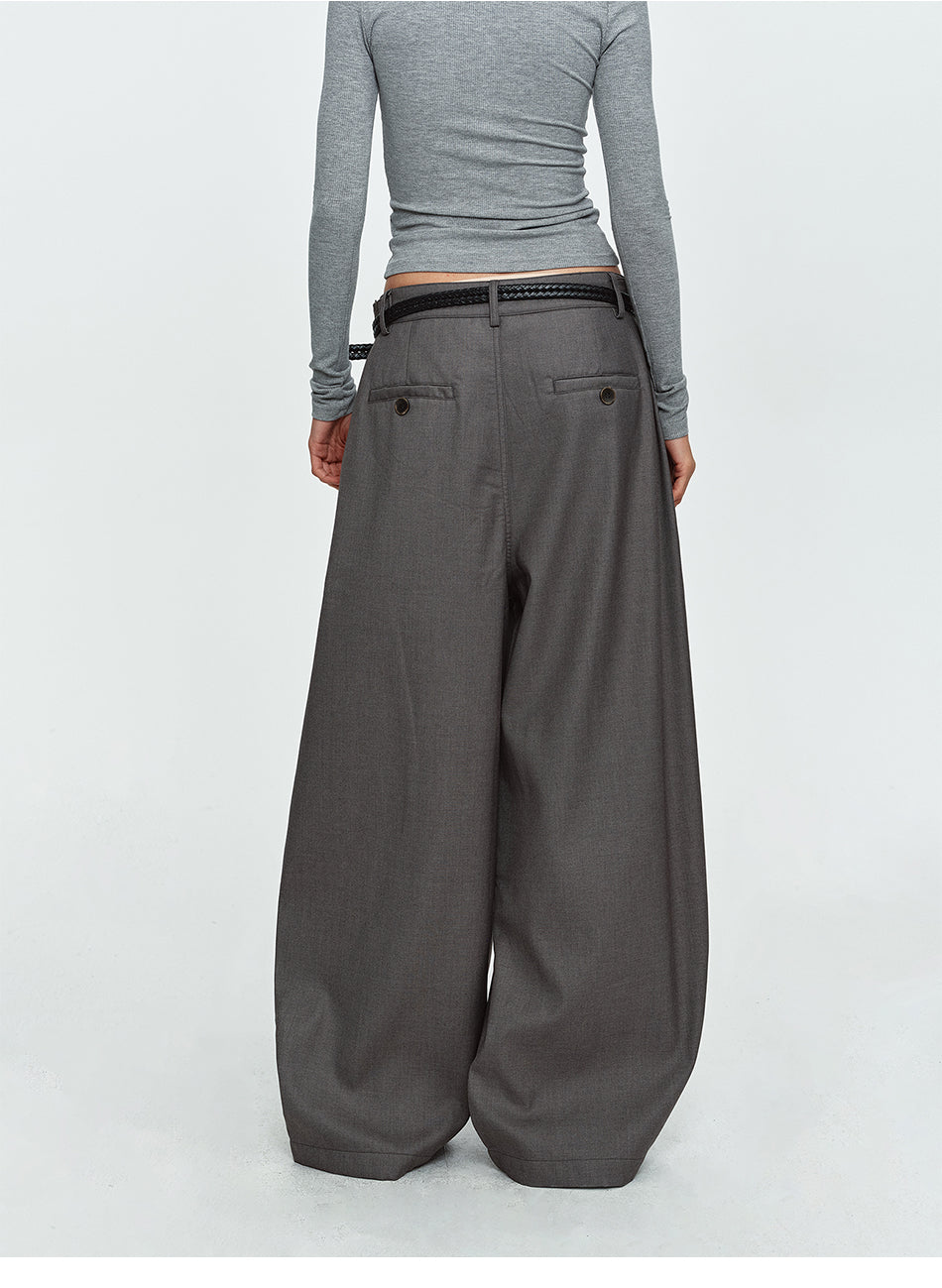 MADWITCH ADJUSTABLE TAILORED WIDE-LEG TROUSERS #26203