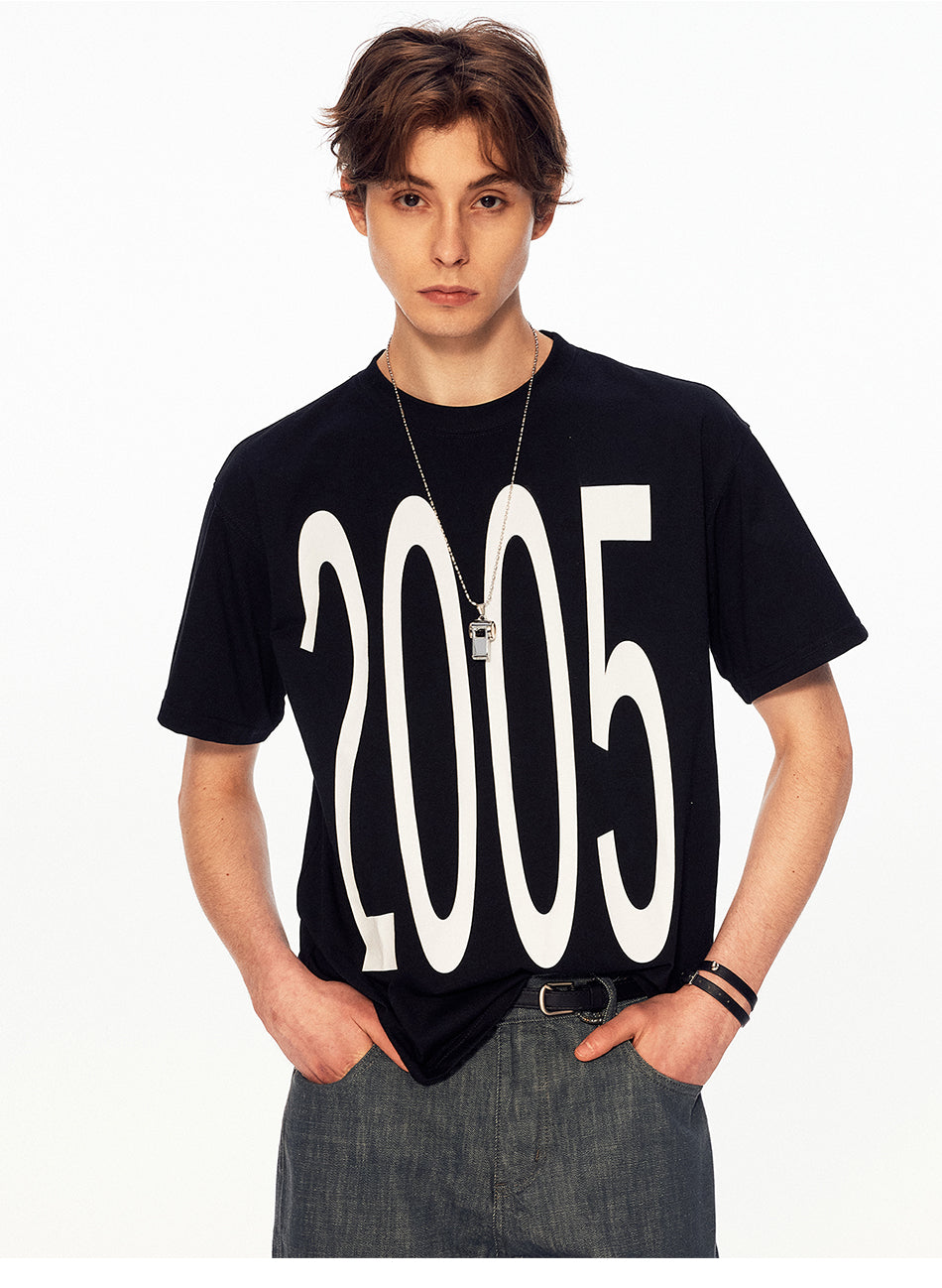MADWITCH VINTAGE YEAR PRINT TEE #M1116