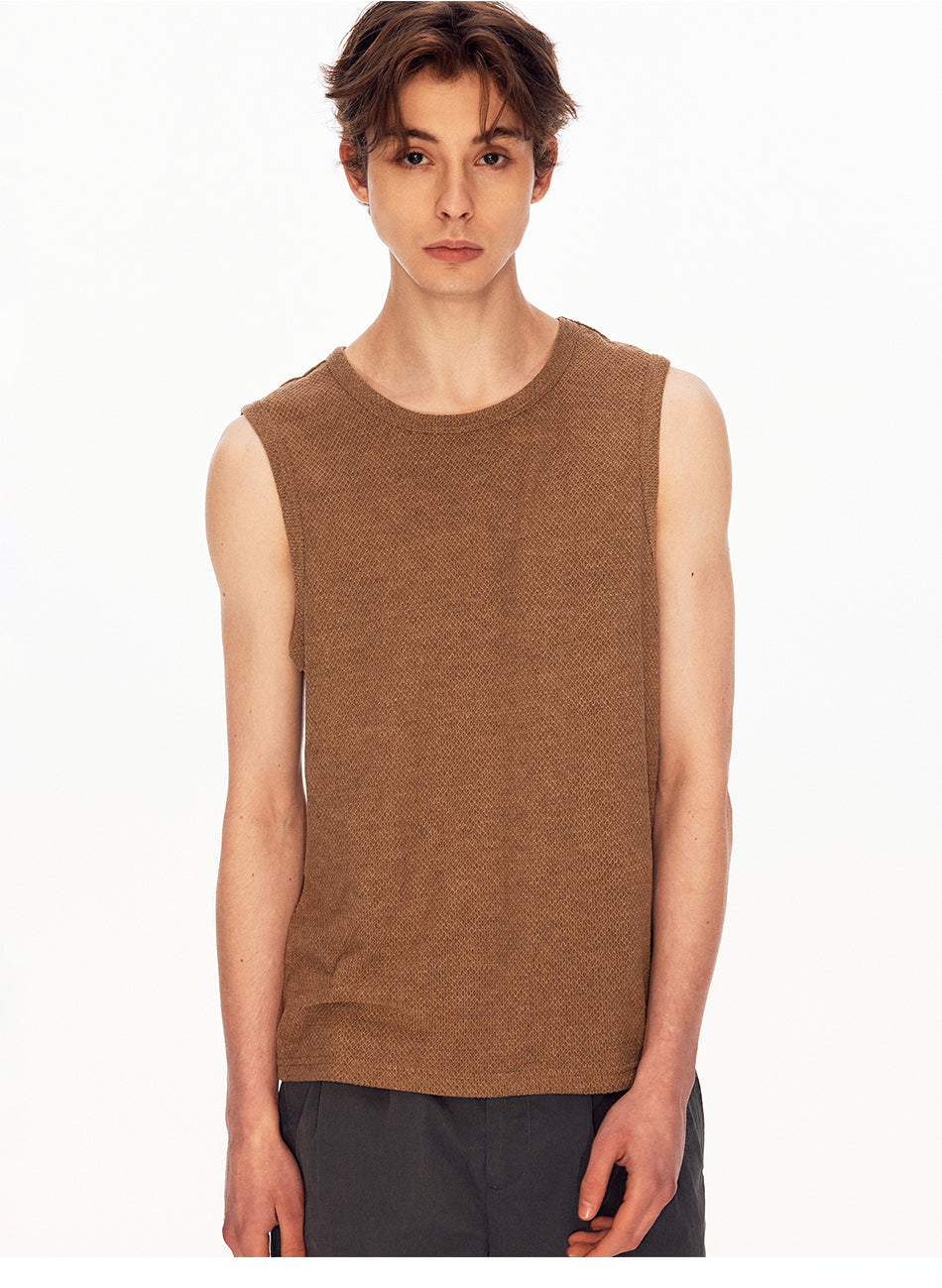 MADWITCH TEXTURED SLEEVELESS TOP #UTU067