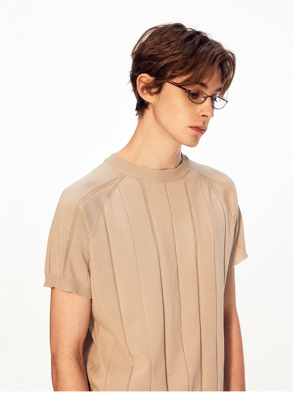 MADWITCH RIBBED RELAXED KNIT TEE #26047