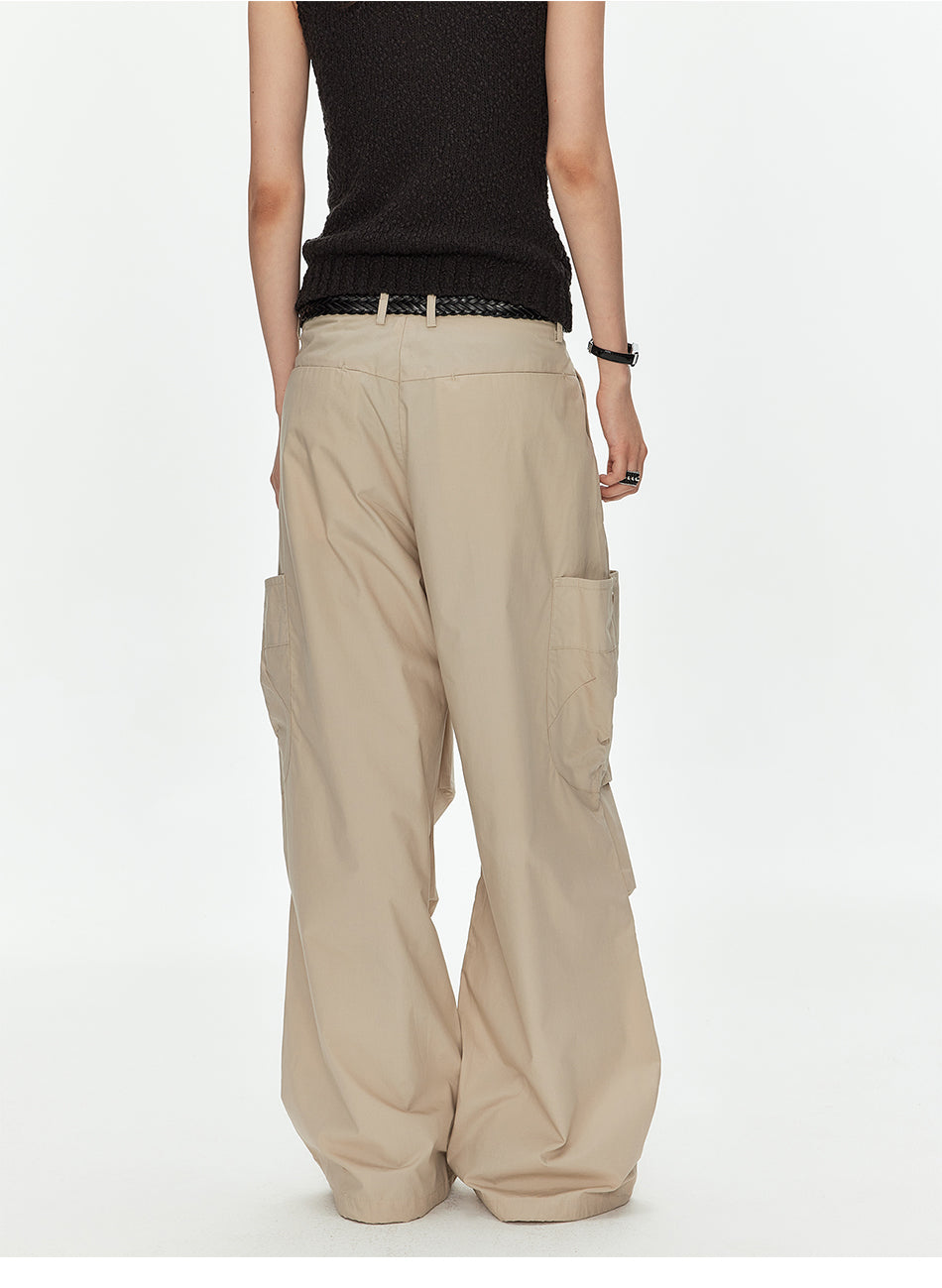 MADWITCH LYCELL BLEND LOOSE CARGO PANTS #CK61015