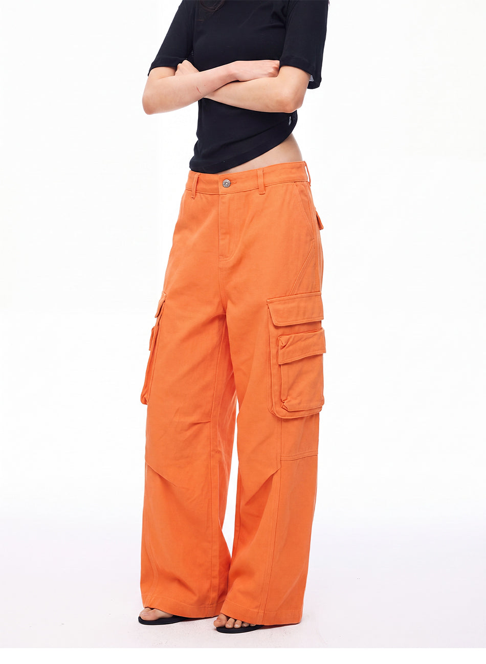 MADWITCH VINTAGE MULTI-POCKET CARGO TROUSERS #CK61102