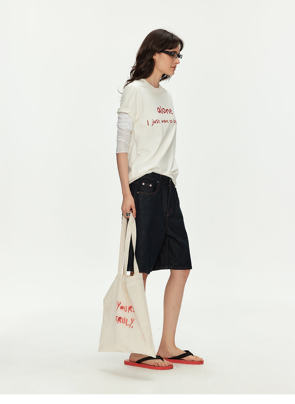 MADWITCH RAW DENIM CROP JEANS #G2071