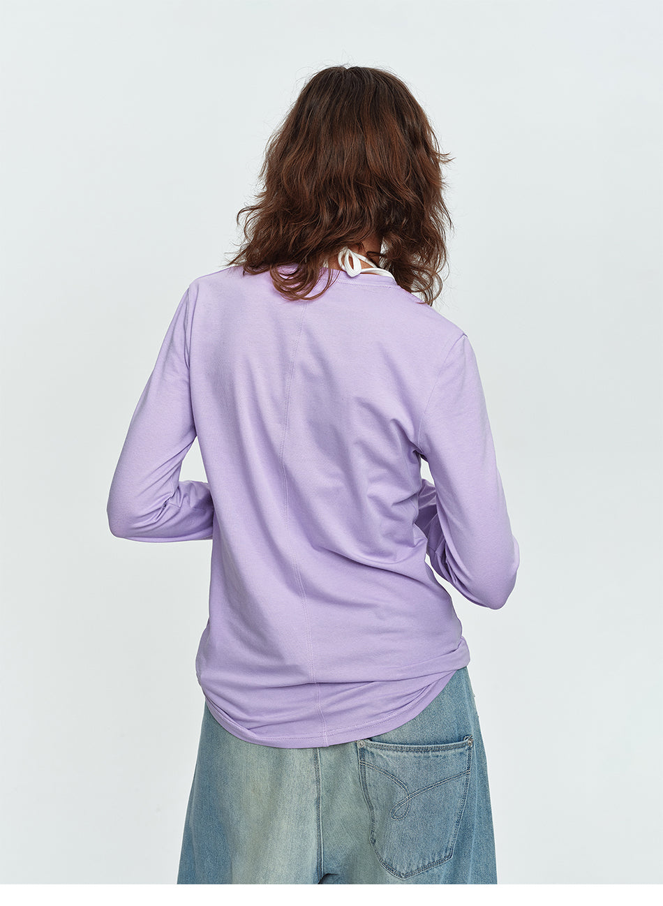 MADWITCH LIGHTWEIGHT LYOCELL-BLEND HENLEY SHIRT #TC155N