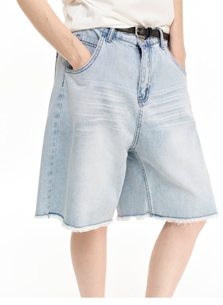 MADWITCH HIGH STREET WASHED SHORTS RK246 - MadWitch Store