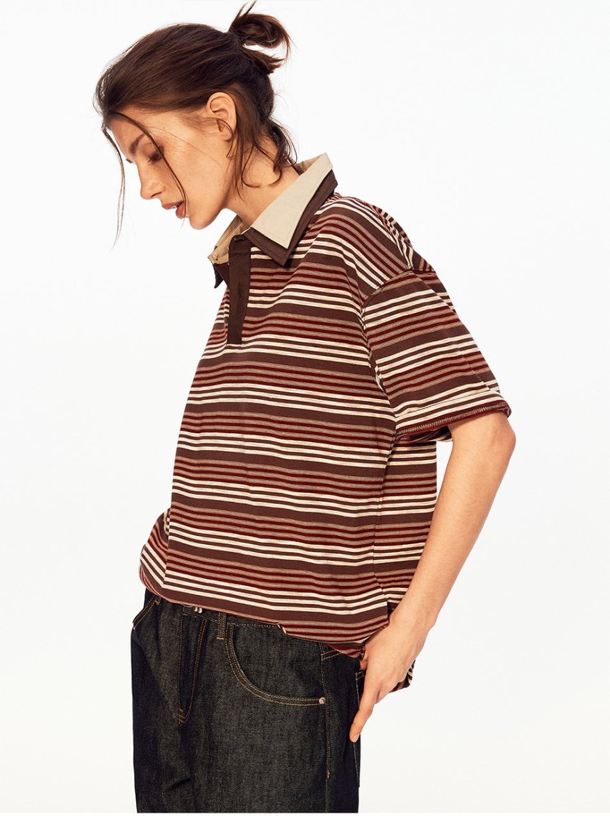 MADWITCH VINTAGE STRIPE POLO SHIRT 991250 - MadWitch Store