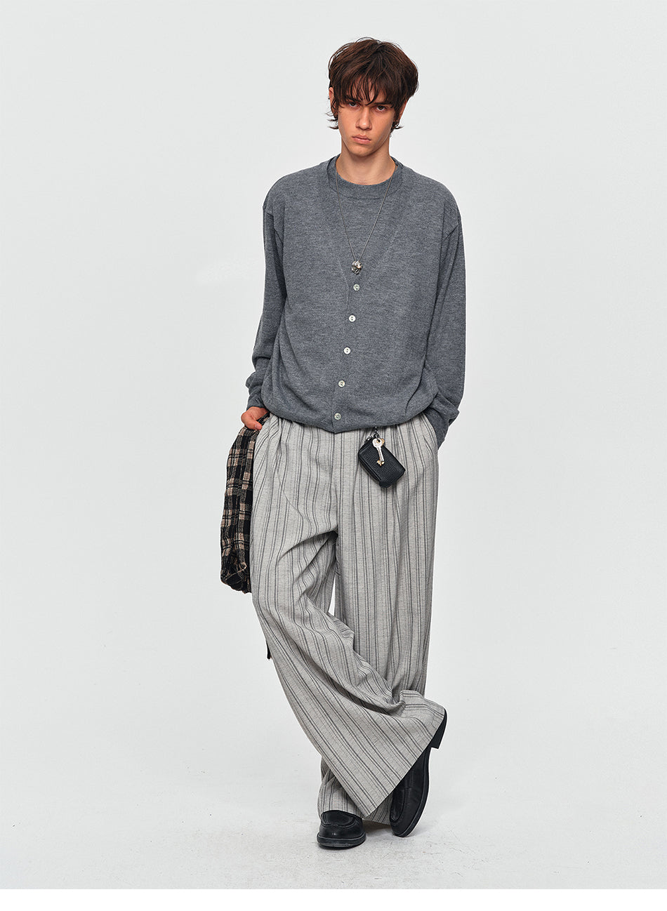 MADWITCH FAKE-TWO-PIECE KNIT SWEATER #MY2602