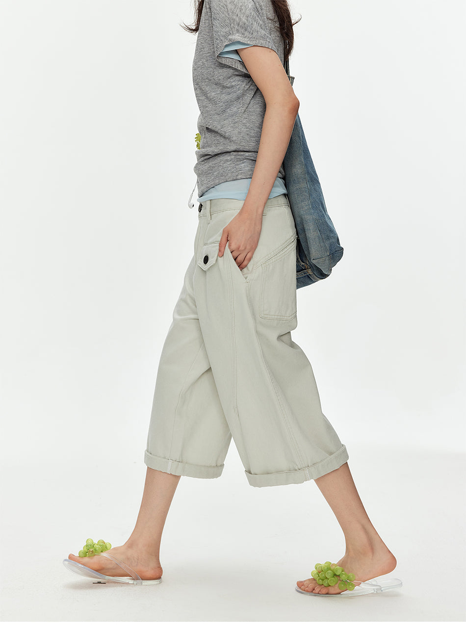 MADWITCH UTILITY CARGO CROP PANTS #WHOA150