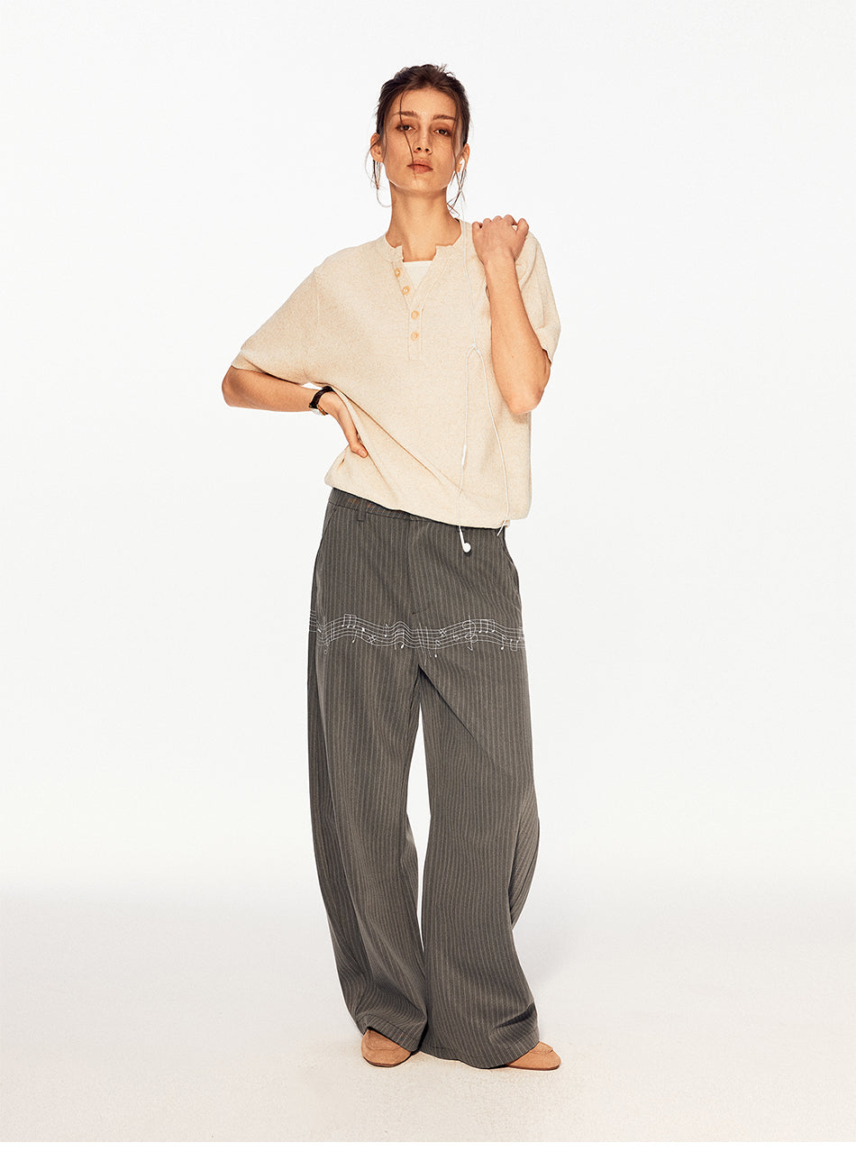 MADWITCH MUSICAL NOTE TROUSERS #CK61001
