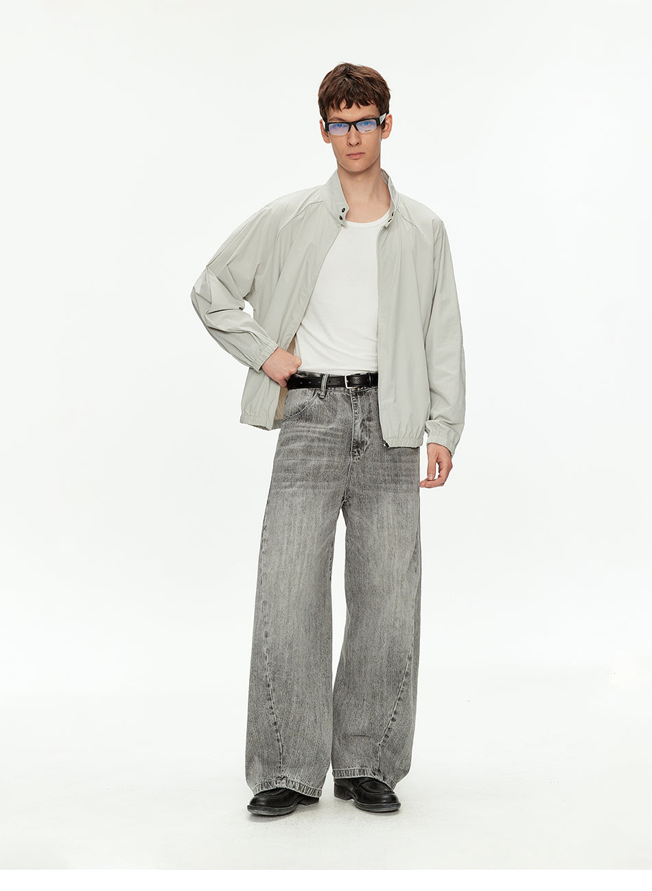 MADWITCH STAND COLLAR RAGLAN JACKET #C2642C26