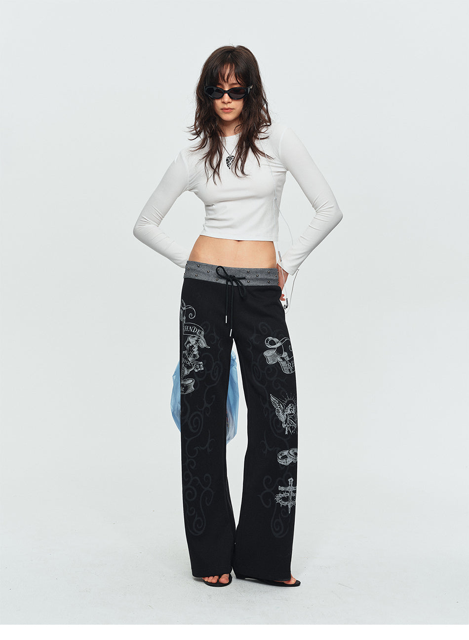 MADWITCH THORN ANGEL STUDDED SWEATPANTS #L2026543