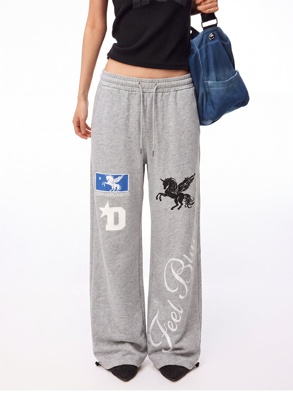 MADWITCH PEGASUS GRAPHIC CONVERTIBLE SWEATPANTS #C1015