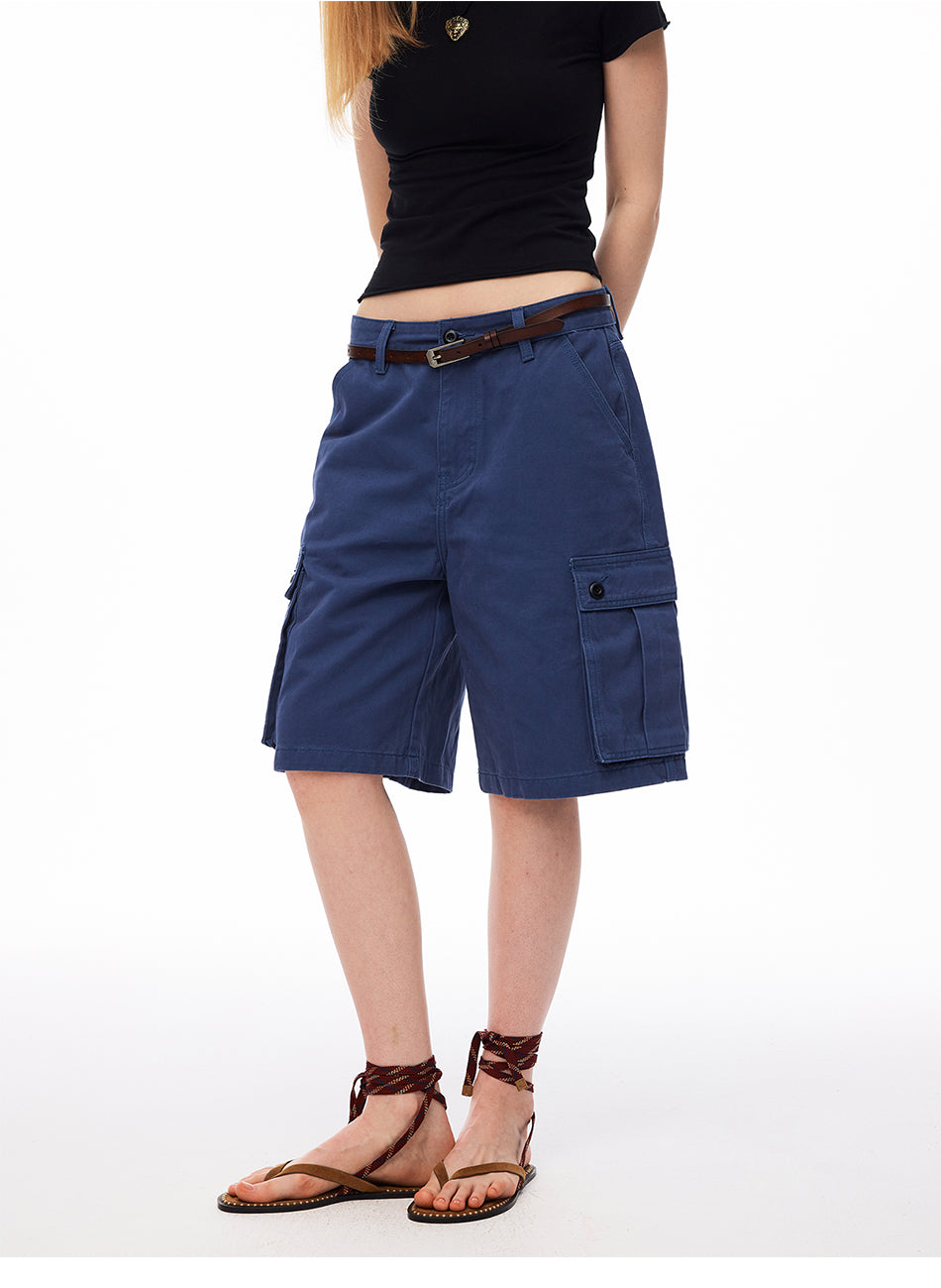 MADWITCH VINTAGE MULTI-POCKET CARGO SHORTS #CK3631D