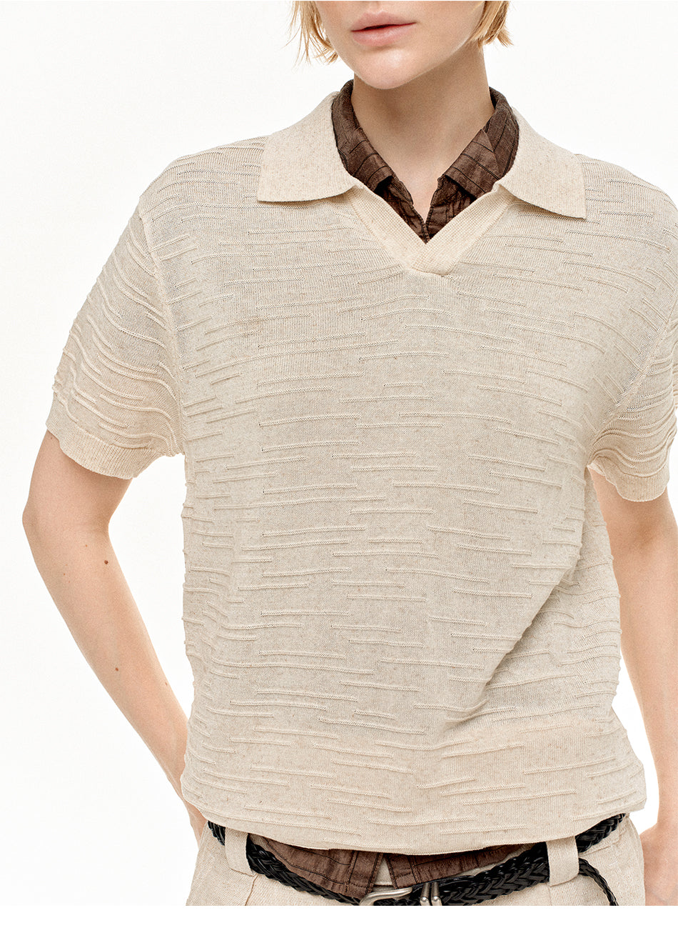 MADWITCH HERITAGE POLO TEXTURED TEE #86123
