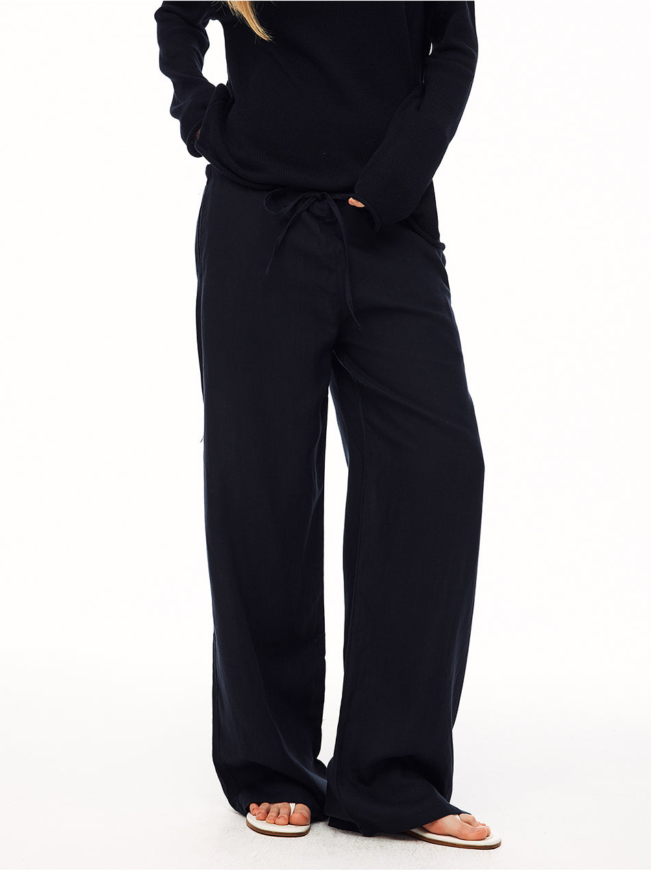 MADWITCH LYOCELL LINEN DRAWSTRING TROUSERS #NR6035
