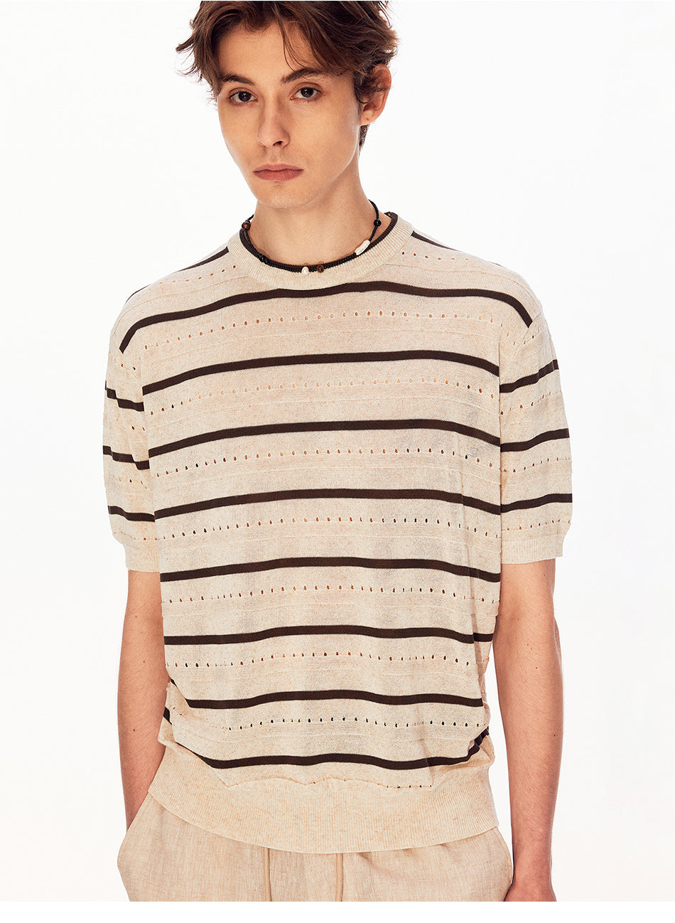 MADWITCH HERITAGE MESH LINEN TEE #27492