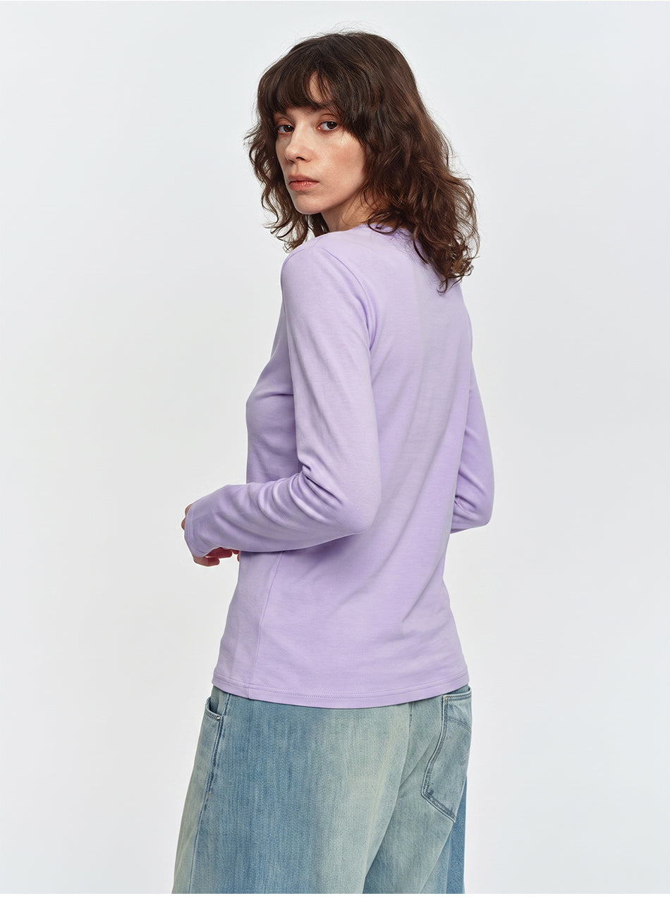 MADWITCH LIGHTWEIGHT LYOCELL-BLEND HENLEY SHIRT #TC155N