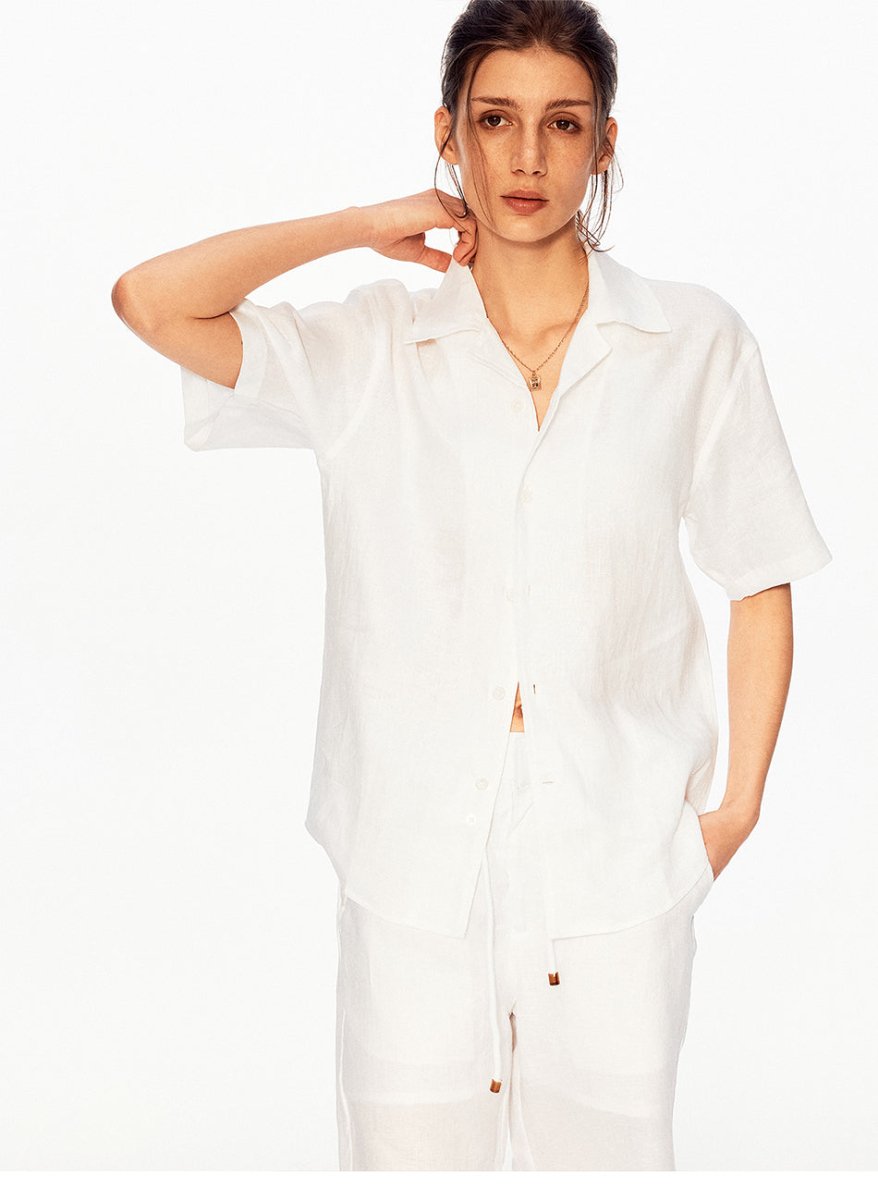 MADWITCH VINTAGE LINEN SEAGULL SHIRT 36510 - MadWitch Store