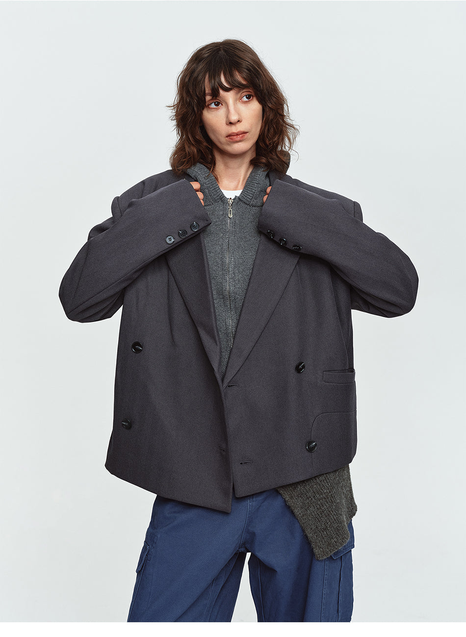 MADWITCH OVERSIZED TWO-BUTTON CASUAL BLAZER #BBX2616