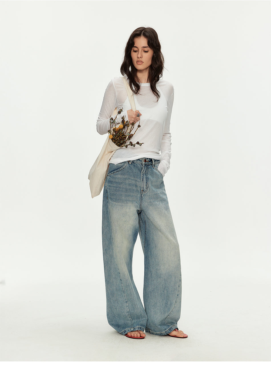 MADWITCH DECONSTRUCTED PARIS BUCKLE JEANS #MC2605