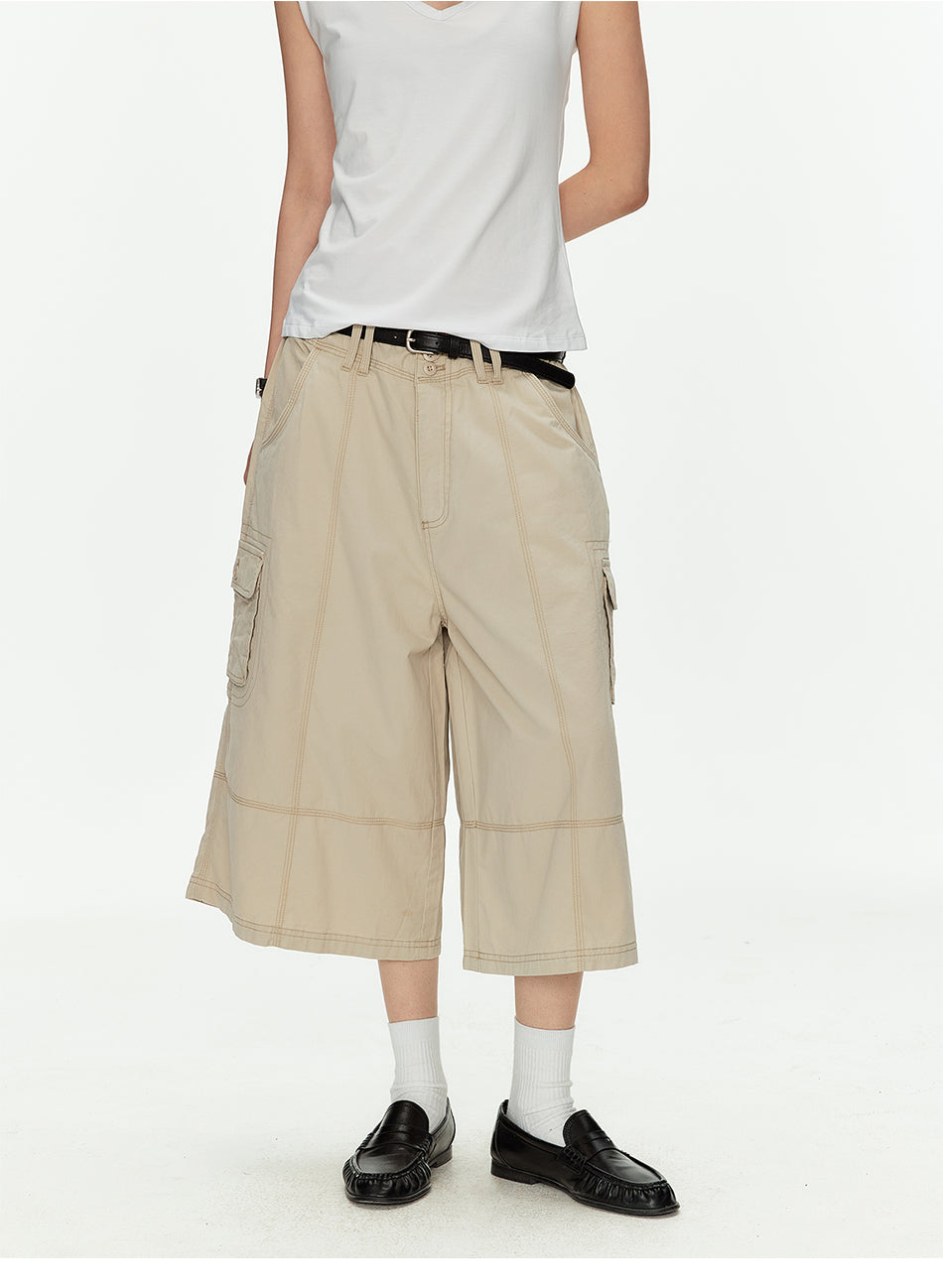 MADWITCH UTILITY CARGO CROP PANTS #CK272D