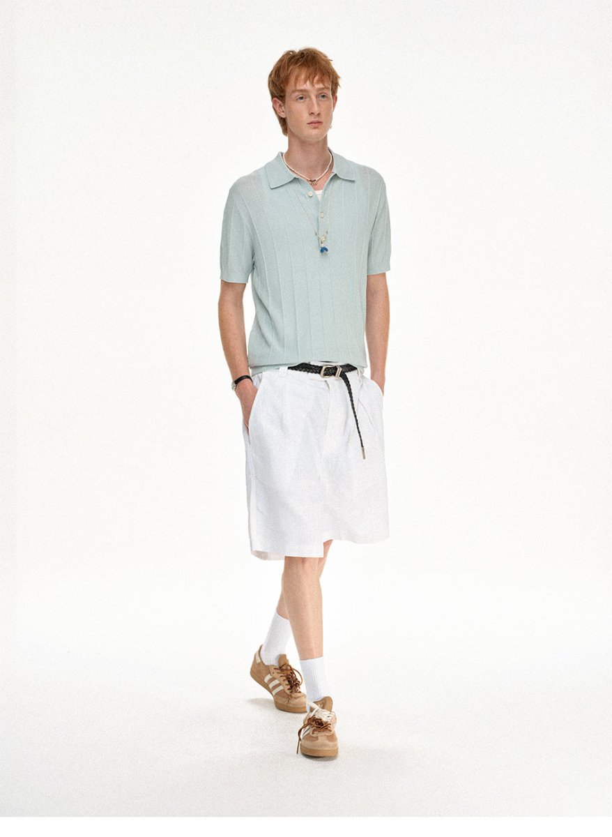 MADWITCH LINEN POLO SHIRT 32607 - MadWitch Store