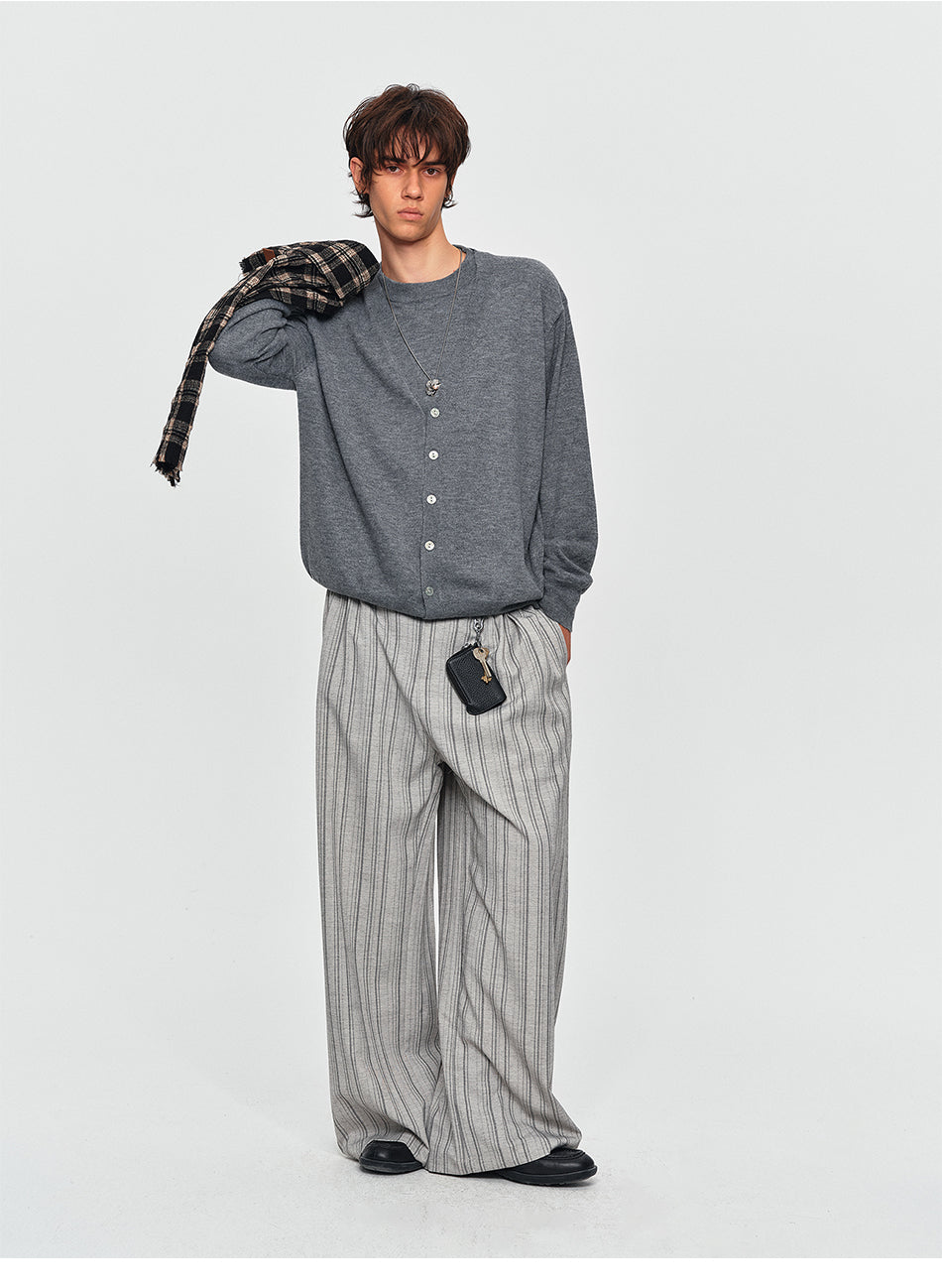 MADWITCH FAKE-TWO-PIECE KNIT SWEATER #MY2602
