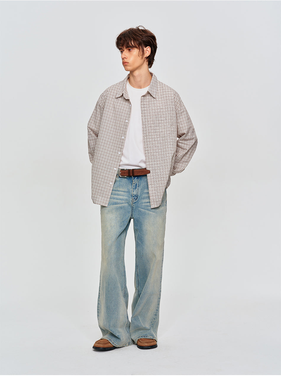 MADWITCH CLASSIC PLAID OVERSIZED SHIRT #AW26916