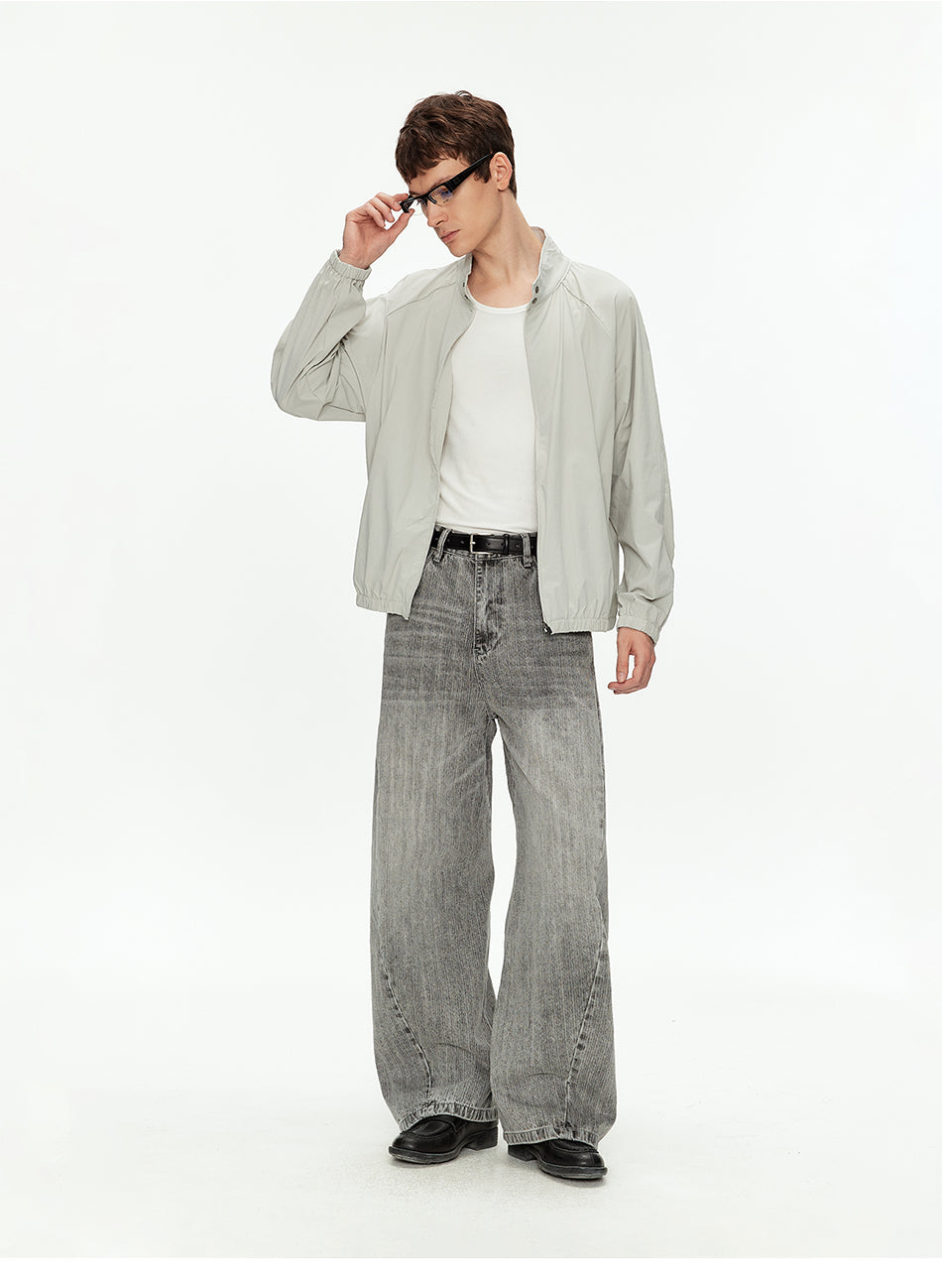 MADWITCH STAND COLLAR RAGLAN JACKET #C2642C26