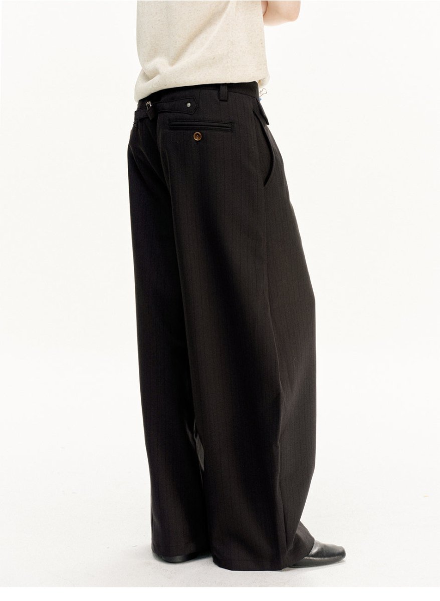 MADWITCH VINTAGE STRIPE WIDE TROUSERS CK6893 - MadWitch Store